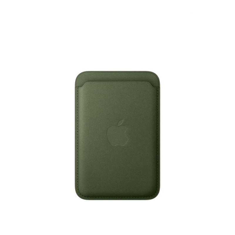 custodia a portafoglio apple finewoven con magsafe per iphone verde
