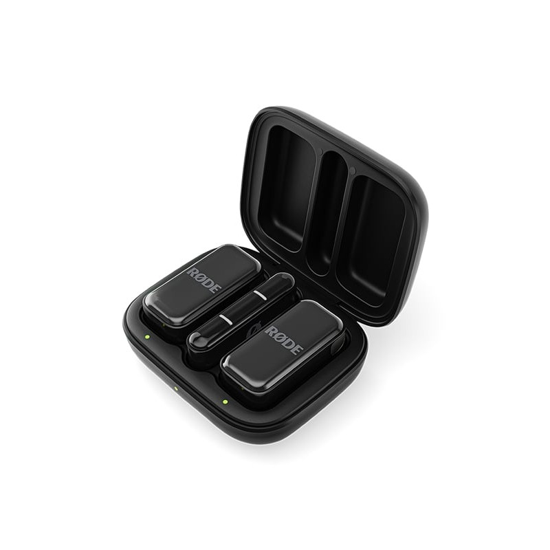 sistema microfonico rode wireless micro lightning 2 microfoni con
