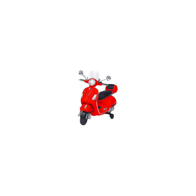 moto elettrico globo scooter vespa gts 12v 4.5ah litio rosso