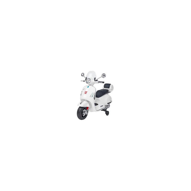 moto elettrico globo scooter vespa gts 12v 4.5ah litio bianco