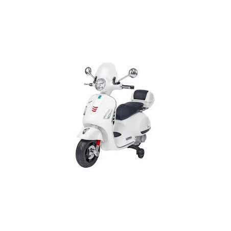 moto elettrico globo scooter vespa gts 12v 4.5ah litio bianco
