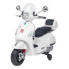moto elettrico globo scooter vespa gts 12v 4.5ah litio bianco