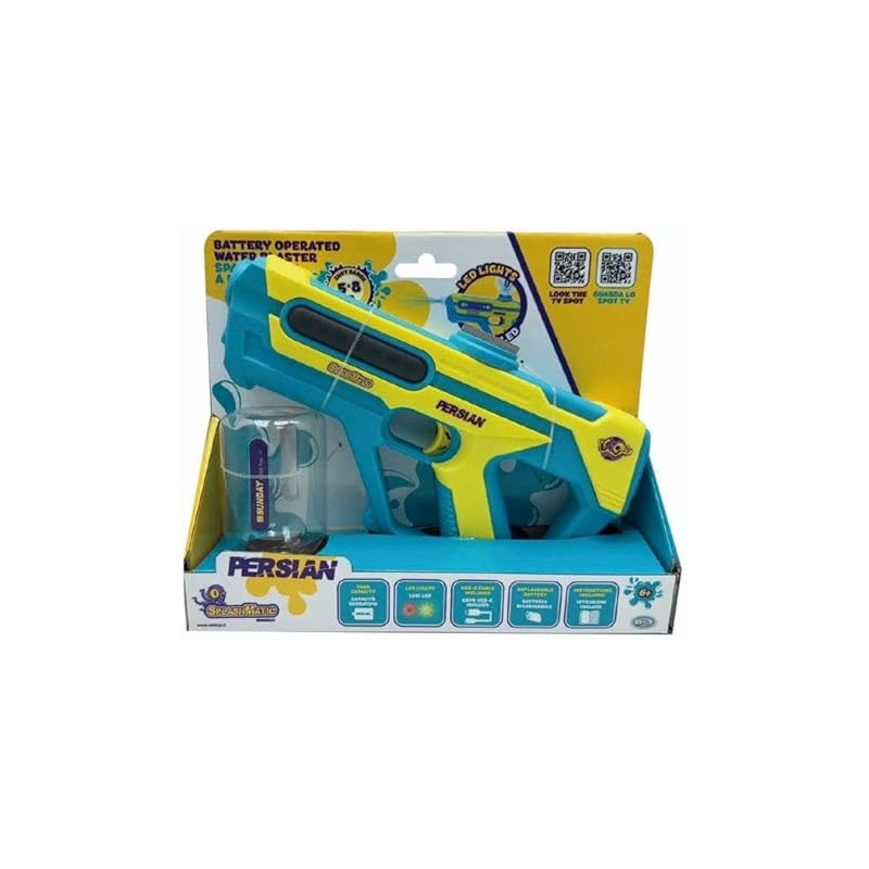 spara acqua a batteria ods persian 200ml 3.7v usb giallo/azzurro