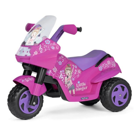moto elettrica peg perego little singer 6v 2.5ah 3.9km/h max 25kg