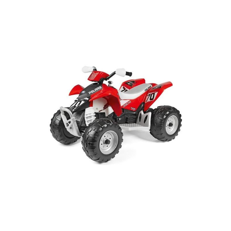 moto quad elettrico peg perego polaris outlaw 330w 12v 8ah fino a
