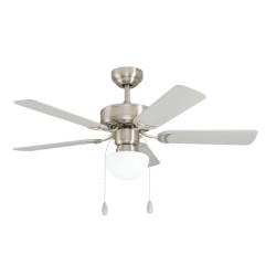 ventilatore da soffitto eglo cadiz e27 40w bianco
