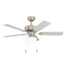 ventilatore da soffitto eglo cadiz e27 40w bianco