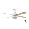 ventilatore soffitto eglo 470lm bianco/marrone