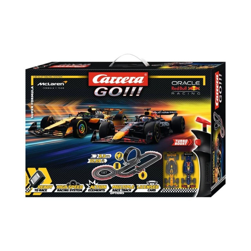 set da gioco carrera go super formula veicoli + pista 5.3m 1:43 multicolore
