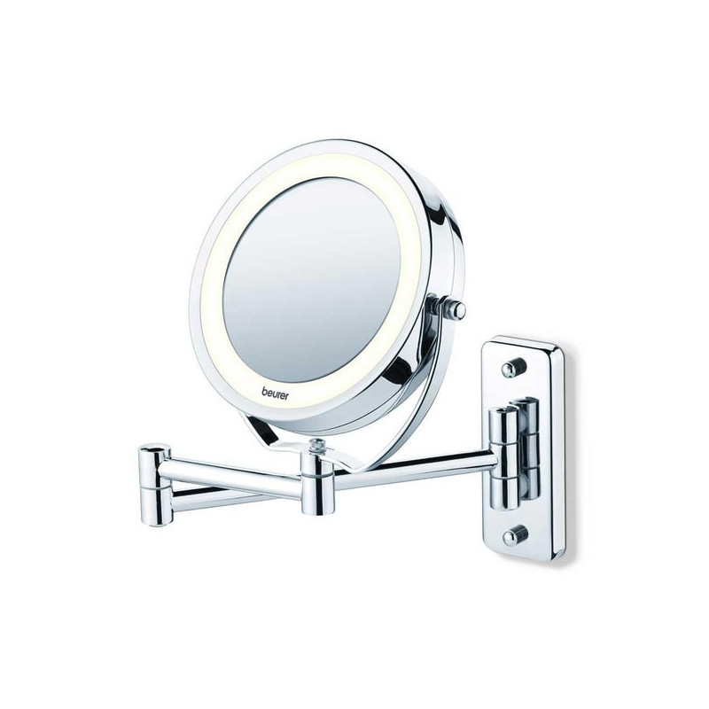 specchio cosmetico illuminato a parete e con supporto bs 59 -