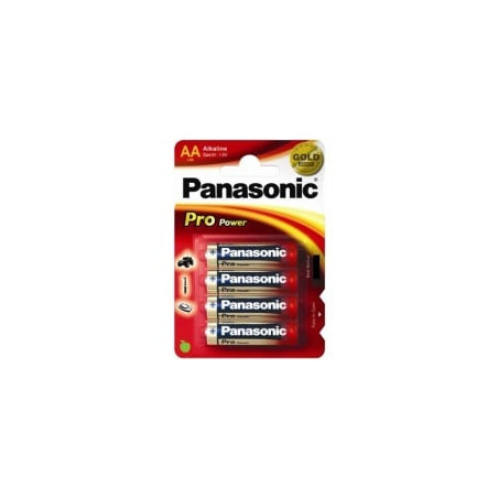 pila panasonic 4 pz. stilo aa alcaline lr6 pro power