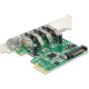 scheda pci delock express card 4x usb3.0 ext +lowprofile [89360]