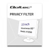 filtro privacy qoltec 21.5" 16:9 nero [51055]