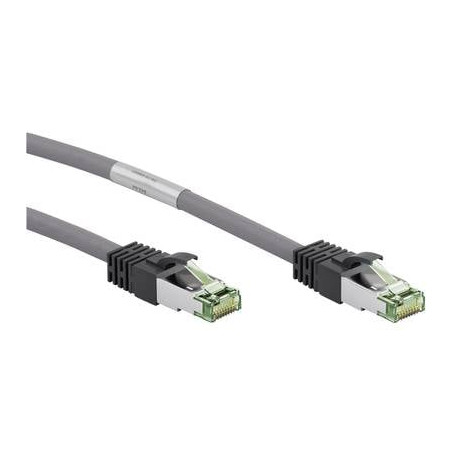 cavo di collegamento rj45 rete cat 8.1 s/ftp 0.5 m grigio privo di