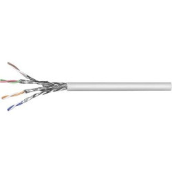 cavo di rete cat 6a s/ftp 4 x 2 x 0.12 mm? grigio goobay 96093 50