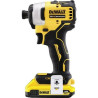 avvitatore a percussione dewalt con batteria al litio 18v, 2 ah [dcf809d2t-qw]