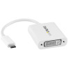 adattatore video startech usb-c dvi 2560x1600 bianco [cdp2dviw]