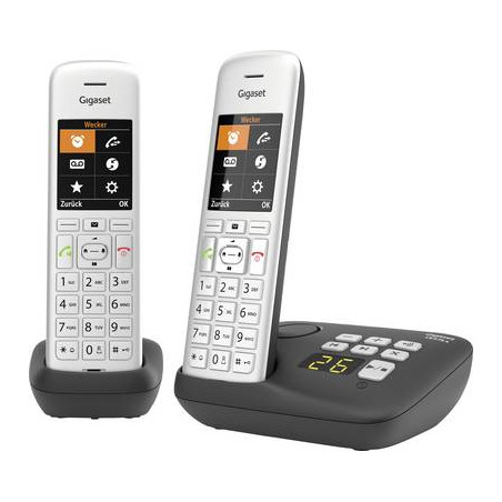 telefono gigaset ce575a duo argento/nero [l36852-h2929-b104]
