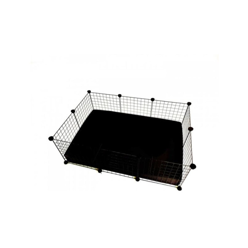 recinto per cane c e c 3x2 110x75 cm porcospino nero