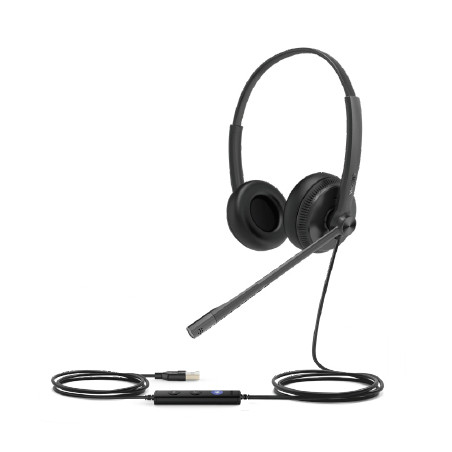 cuffie yealink uh34 - lite dual uc on-ear cablato nero [1308049]