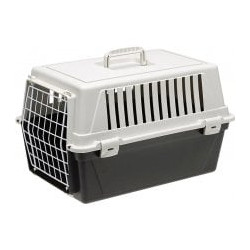 trasportino ferplast atlas 20 el per animali 370x520x320mm/grigio/nero