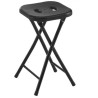 sgabello richiudibile gedy per bagno termoplastiche e metallo 26x45.5x26cm