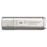 pen drive 128gb kingston ironkey locker+ 50 usb 3.2 argento [iklp50/128gb]