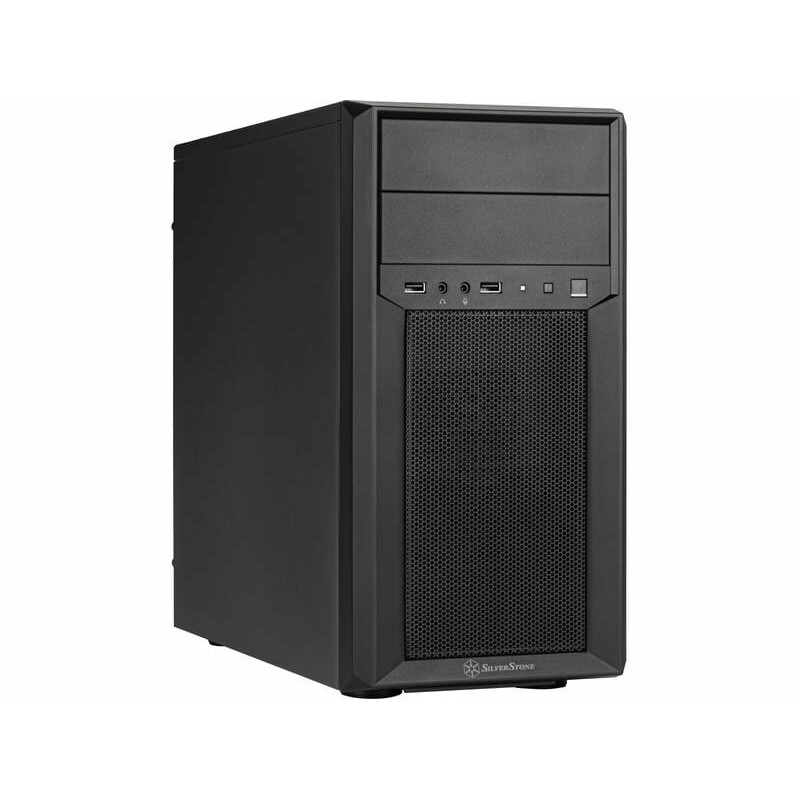 case pc silverstone micro-atx nero [sst-fa313-b]