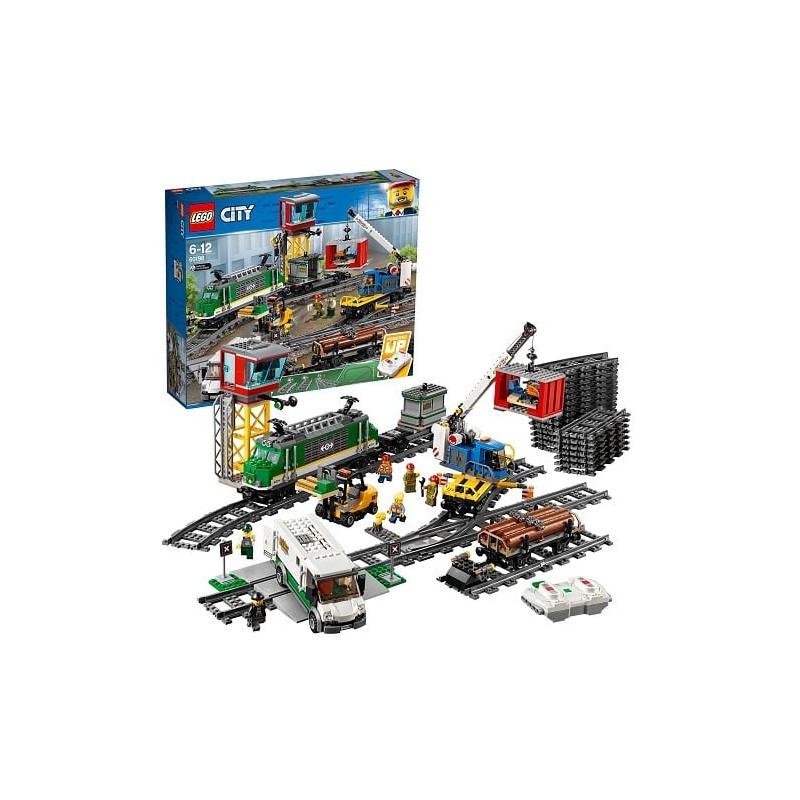gioco da costruzione lego treno merci telecomandato multicolore 1202pz