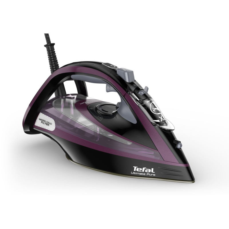 ferro da stiro tefal ultimate pure a vapore 3000w viola/nero [fv9835e0]