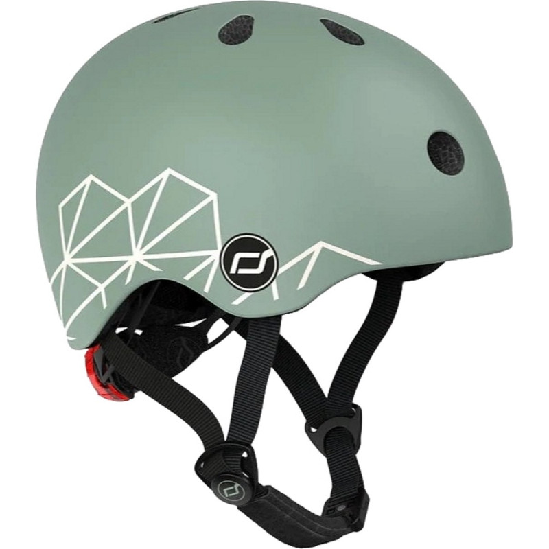 casco protettivo scoot & ride xxs-s per bambini lines verde