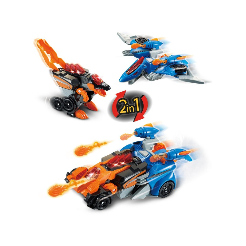 giocattolo vtech switch e go dinos 2in1 spinosauro e pterodattilo