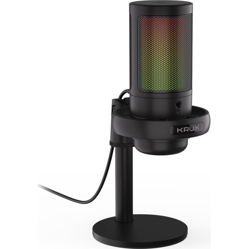 microfono krux edis 1000s usb-c+supporto da tavolo nero [krxc007]