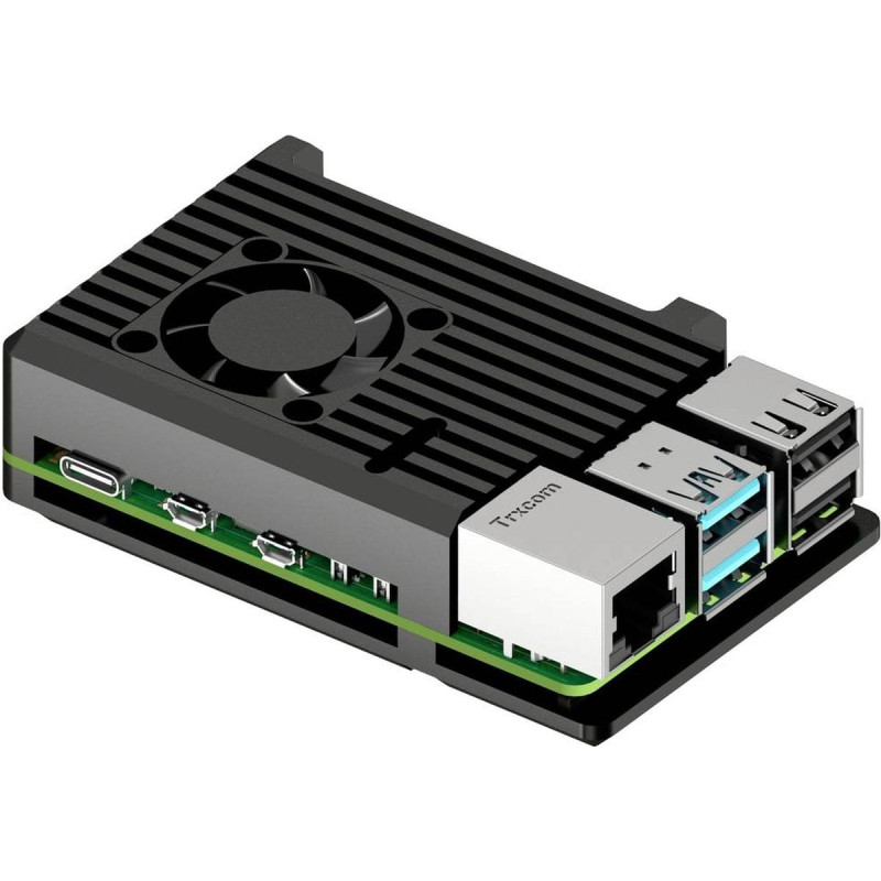 custodia joy-it armor block active sbc per raspberry pi 5 nero
