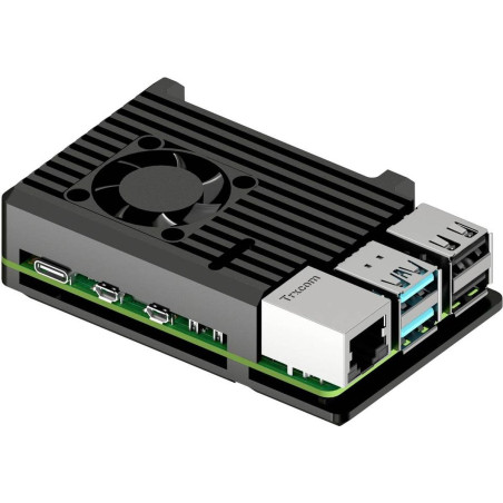 custodia joy-it armor block active sbc per raspberry pi 5 nero