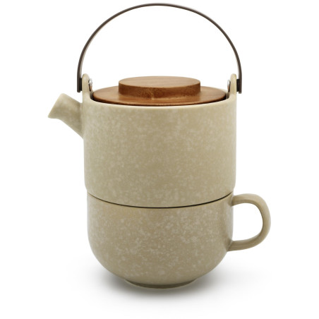 teiera bredemeijer umea /coperch.legno acacio 500ml beige [142024]