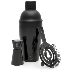 set da cocktail leopold vienna acolon 500ml nero opaco 3pz [lv233026]