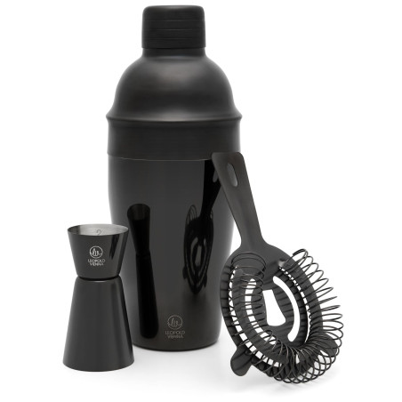 set da cocktail leopold vienna acolon 500ml nero opaco 3pz [lv233026]