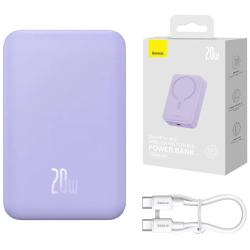 powerbank baseus magnetic mini 20000mah 20w viola [6932172628819]