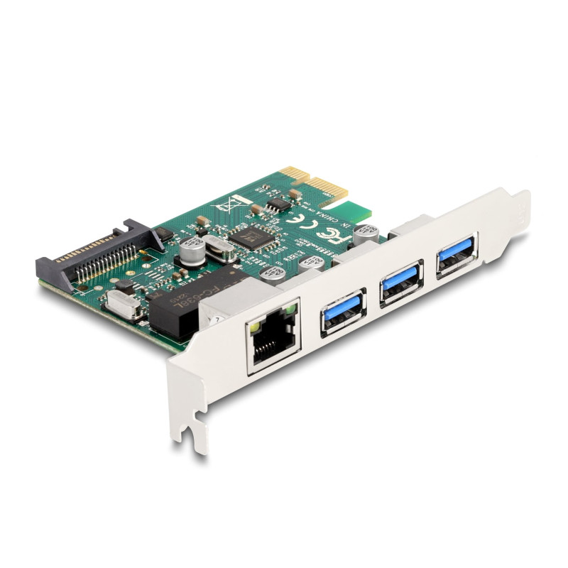 scheda pci delock controller pci-express 2.0 a 3x usb-a 5gbps