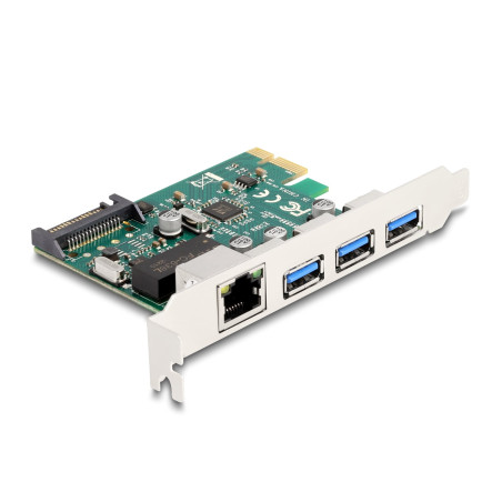 scheda pci delock controller pci-express 2.0 a 3x usb-a 5gbps