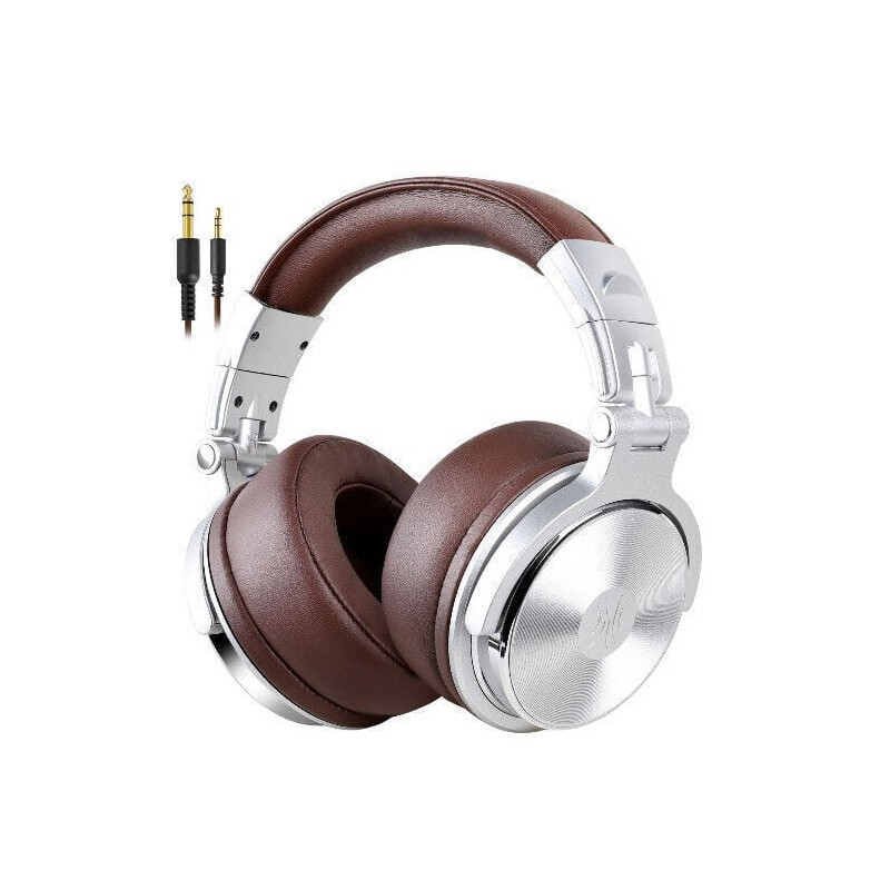 cuffieoneodio pro 40 padiglione per gaming 3.5mm/6.35mm marrone/argento