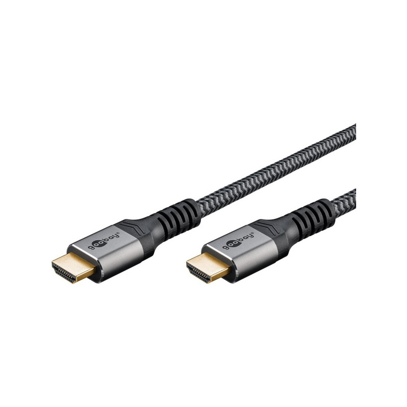 cavo goobay hdmi tipo a 4k 5m nero/argento [64996]