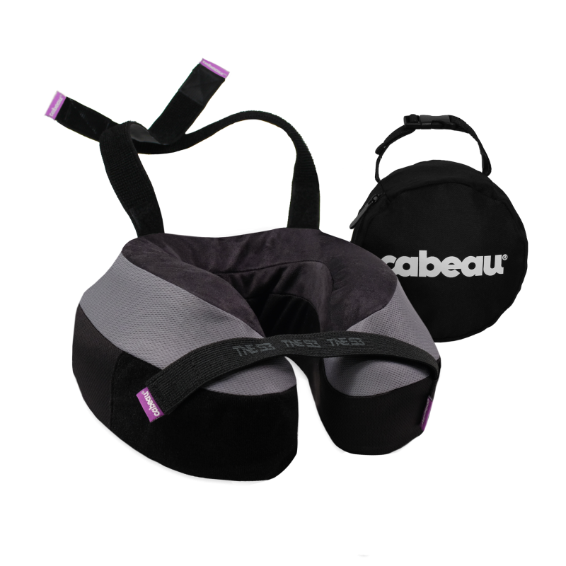 cuscino da viaggio cabeau evolution tne s3 24x 25x13cm nero/grigio