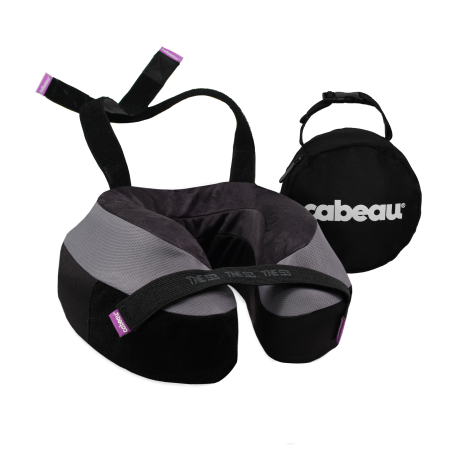 cuscino da viaggio cabeau evolution tne s3 24x 25x13cm nero/grigio