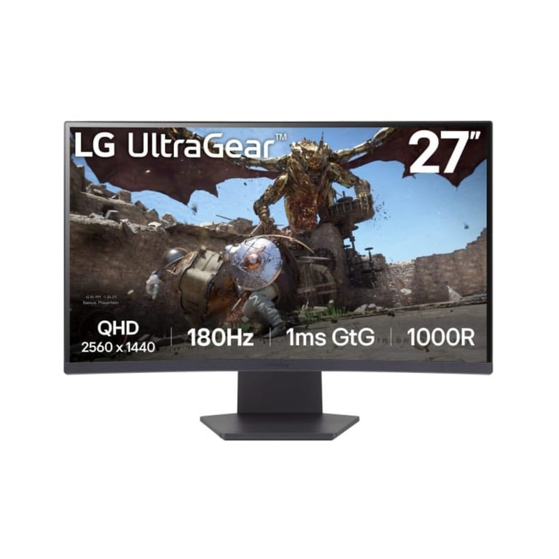 monitor led 27'' lg 27gs60qx-b wqhd 2560x1440/1ms/classe