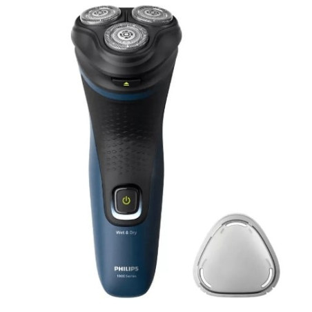 rasoio elettrico philips serie 1000 nero/blu [s1151/00]
