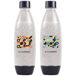set bottiglie sodastream fuse bubble mosaic 1l blu 2pz [fuse bm]