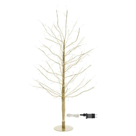 albero di natale lotti con 240 microled per uso interno 90cm champagne