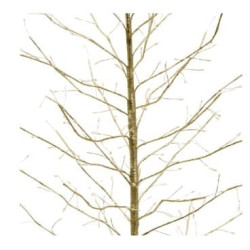 albero di natale lotti con 330 microled per uso interno 120cm champagne